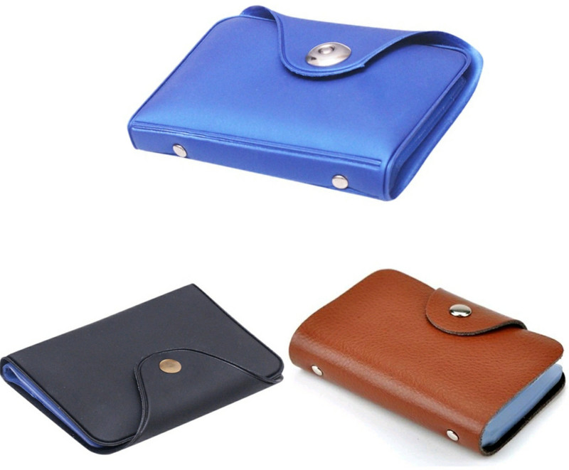 manan fashion 15 Card Holder(Set of 3, Multicolor)