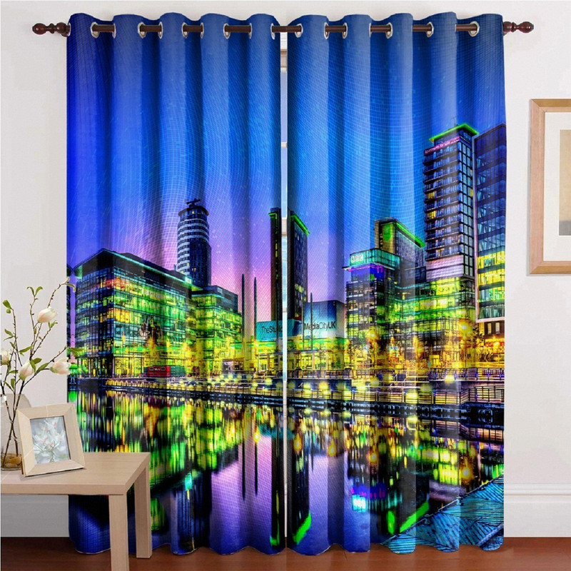 heimtextil 275 cm (9 ft) Polyester Long Door Curtain (Pack Of 2)(Printed, Multicolor)