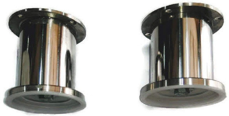 vrunda 3 Inch Stainless Steel 202 50mm Sofa Legs- Pack of 2pcs Fixed Furniture Caster(Pack of2)