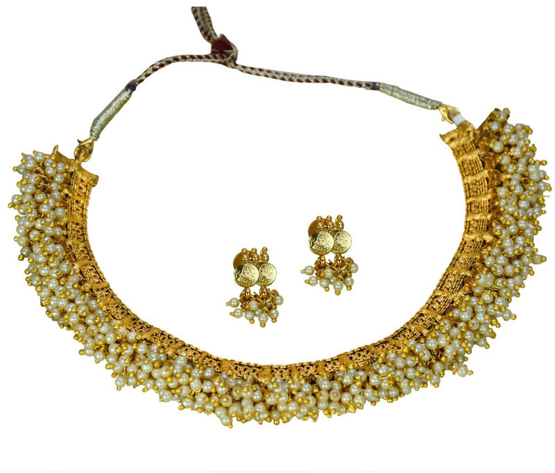 fantasia style club Brass Jewel Set(Gold, White)