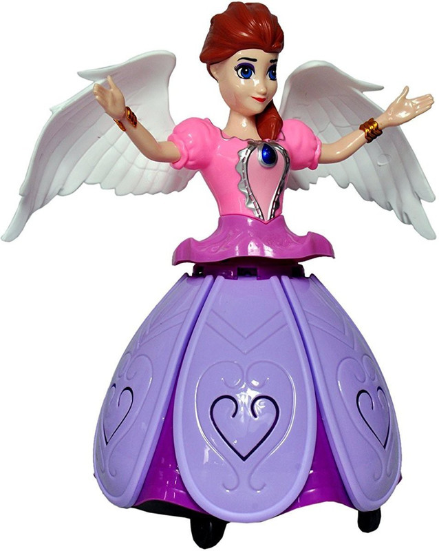 UZAN Dancing Angel Girl Robot with Lights and Music(Multicolor)