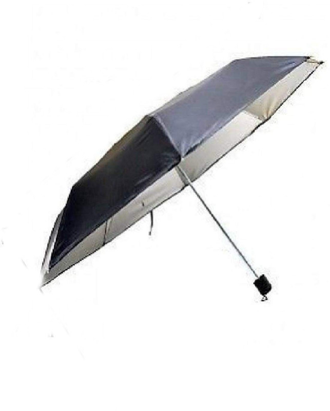 jmo27deals UV Protective Lightweight Silver Coating Black Umbrella high quality Umbrella(Black)