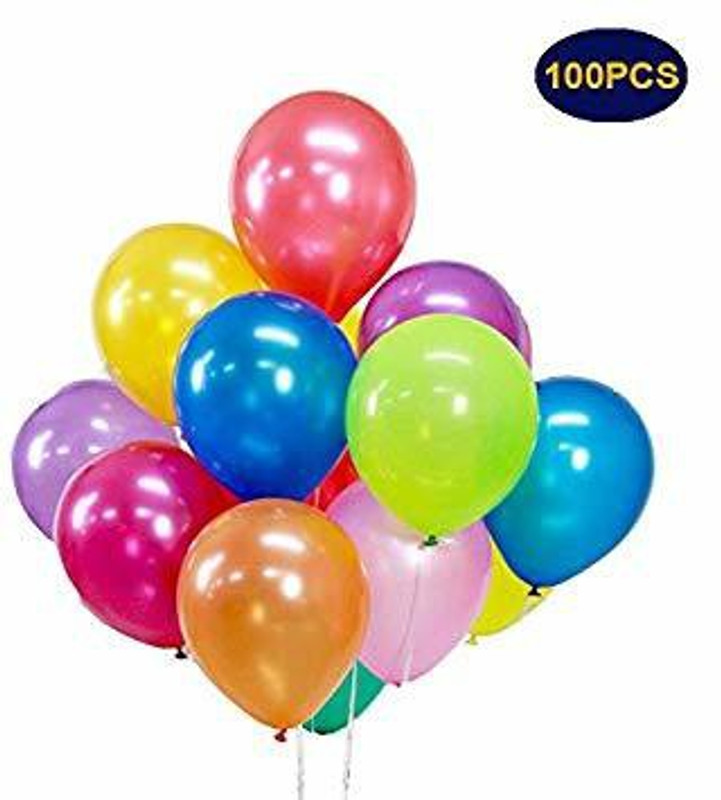 yubirth Solid MULTY COLOR PLANE BALLOONS Balloon(Multicolor, Pack of 100)
