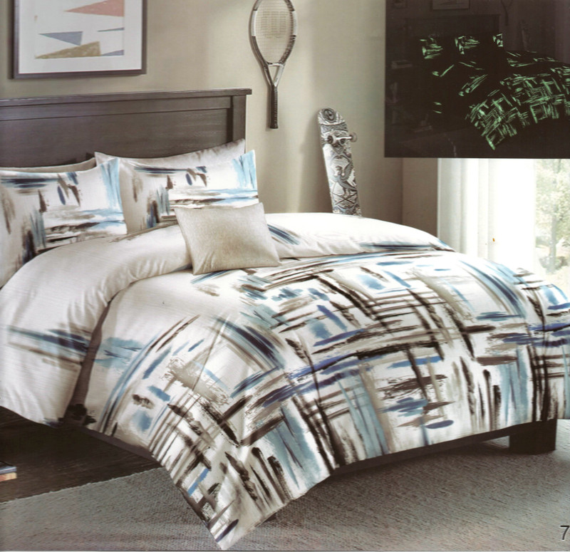 wrap 210 TC Cotton Double 3D Printed Bedsheet(Pack of 1, Multicolor)