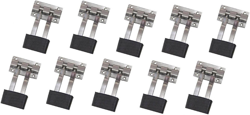vritika 10 pcs ss stopper double square rod Floor Mounted Door Stopper(Silver)