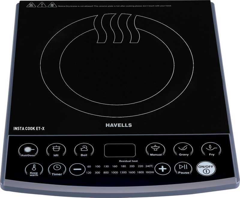 Havells INSTA COOK ET-X Induction Cooktop(Black, Push Button)