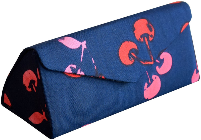 5elementz red cherry printed sunglasses cover Pouch(Blue)