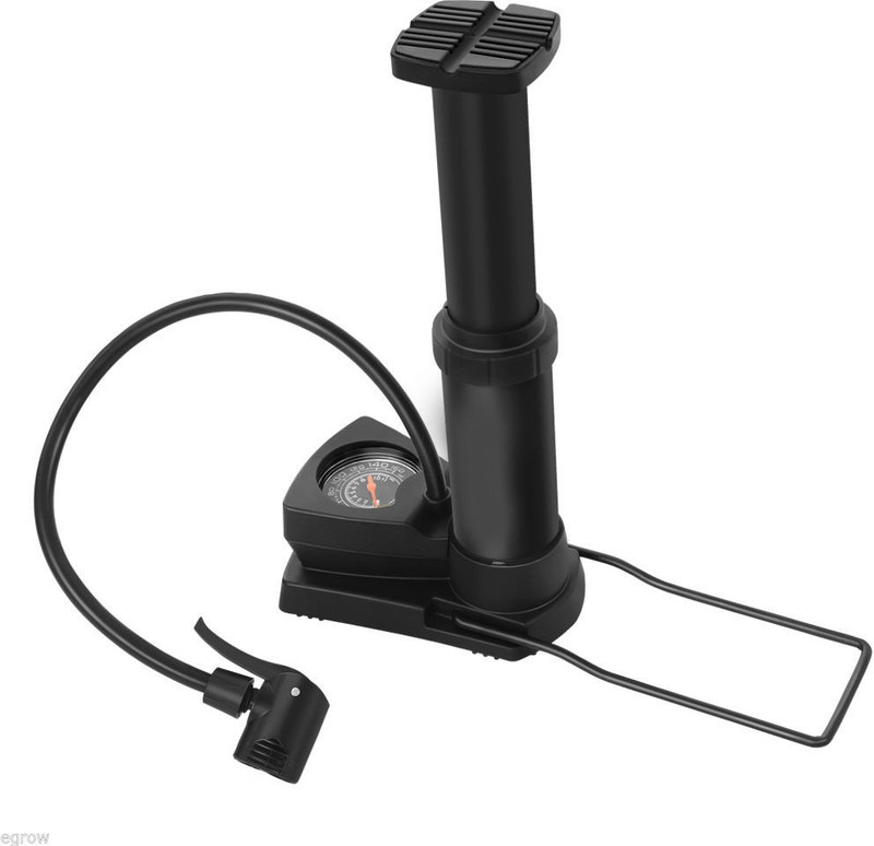 Schrodinger SCHRO70022 Bicycle Cycle Portable Foot Hand Air Pump 125psi Bicycle, Ball, Motorcycle, Inflatable Furniture, Car Pump(silver-black)