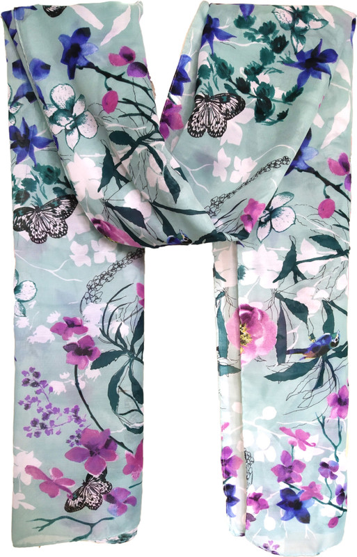 vershaa Graphic Print Polycotton Women Scarf