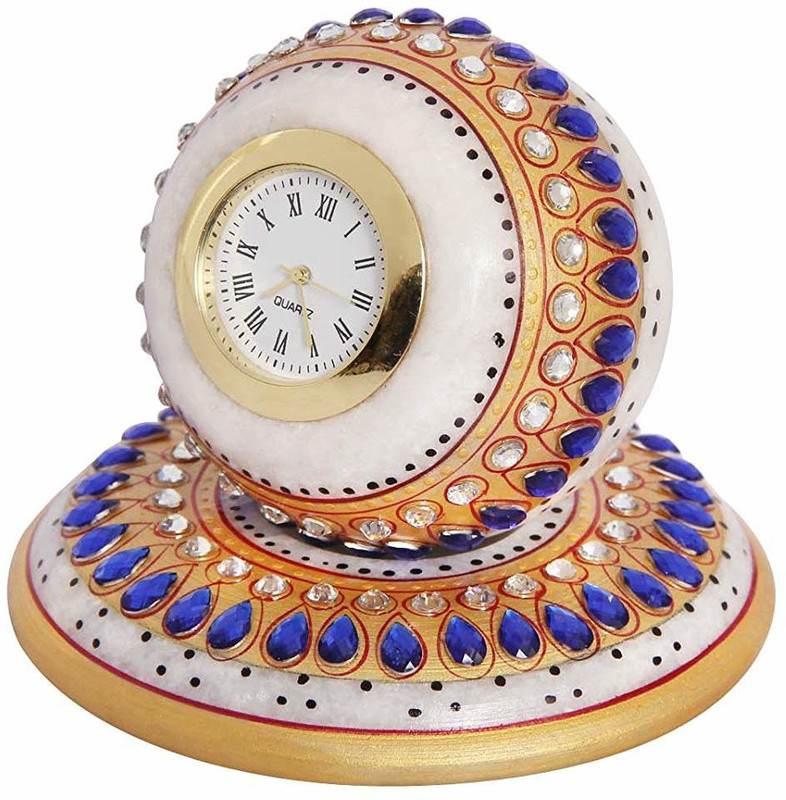 vaishnavi art collection Meenakari Work Decorative Office Table Marble Ball Decorative Showpiece  -  10 cm(Marble)