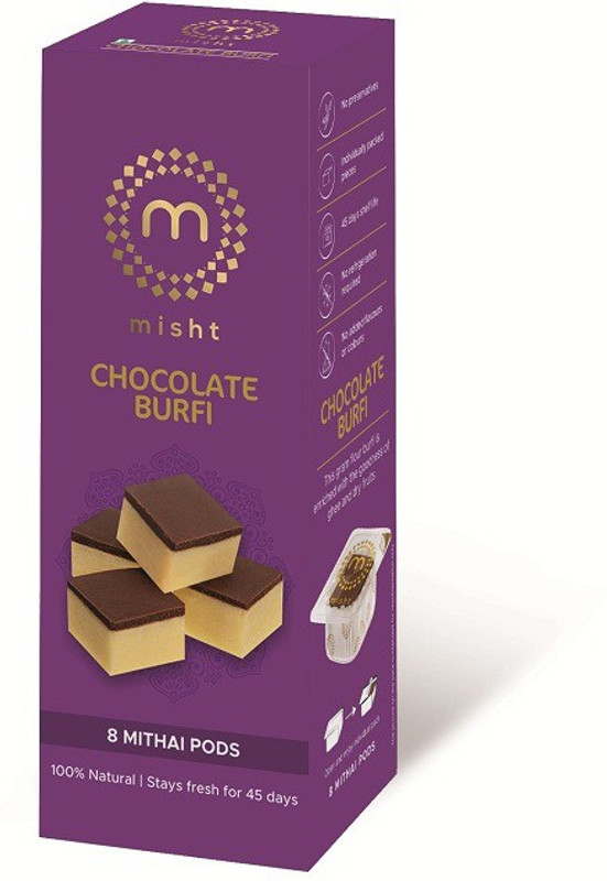 misht Chocolate Burfi 8 Pods Box(210 g)