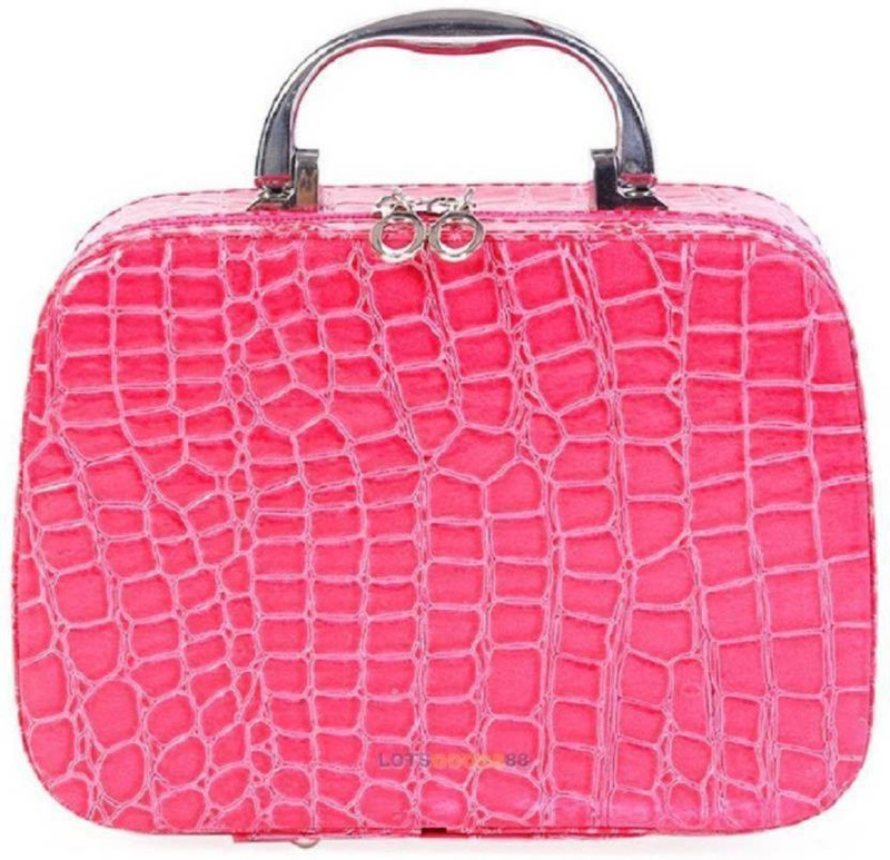 ahana trader vanity box Vanity Boxes, Women Travel Pouch Vanity Box makeup bag, makeup & jewelry bag, vanity box, makeup vanity box Vanity Box(Pink)