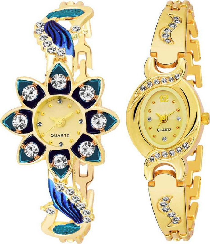 paul jordan Combo Pack 2 Best Artist Designer Party-Wedding Bangle Watch For Women & Girls PC-12 Analog Watch - For Girls Analog Watch  - For Women
