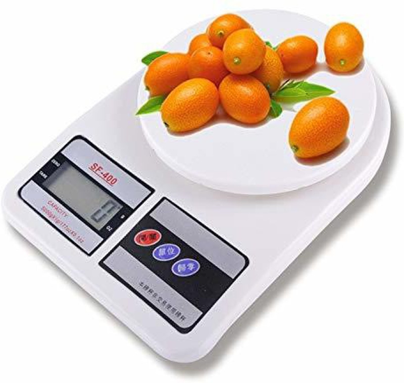 Aryshaa Electronic Kitchen Digital Weighing Scale, Multipurpose (White, 10 Kg) Weighing Scale(Multicolor)