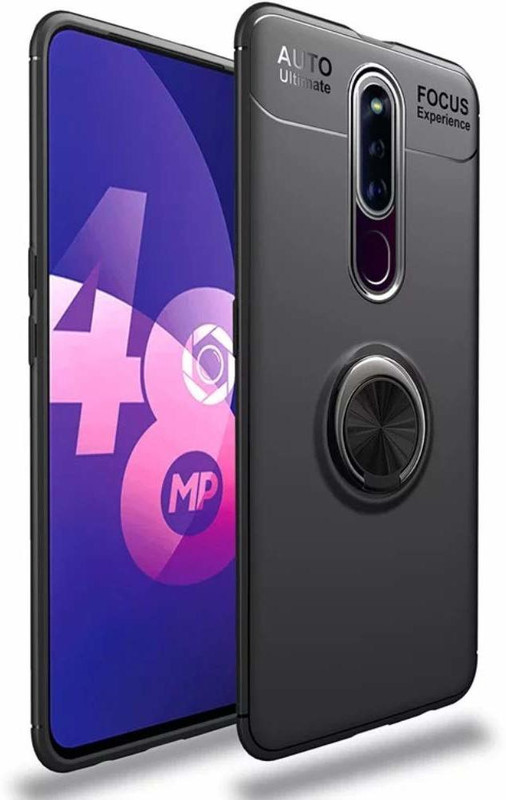 exotic flourish Back Cover for oppo f11 pro, f11 pro(black, Silicon)