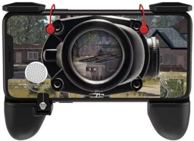BUY SURETY 3 in 1 MV Best Quality Handle Grip PUBG ROS, Free Fire Gaming Joystick and Trigger for Mobile Game Controller, Sensitive Shoot/Aim Buttons L1R1 Compatible Knives Out/PUBG/Rules Survival, Cellphone Survival Game Controller PUBG Mobile Game Joystick, Android iOS Gamepad(Black, For Android, BUY SURETY 3 in 1 MV Best Quality Handle Grip PUBG ROS, Free Fire Gaming Joystick and Trigger for Mobile Game Controller, Sensitive Shoot/Aim Buttons L1R1 Compatible Knives Out/PUBG/Rules Survival, Cellphone Survival Game Controller PUBG Mobile Game Joystick, Android iOS Gamepad(Black, For Android,