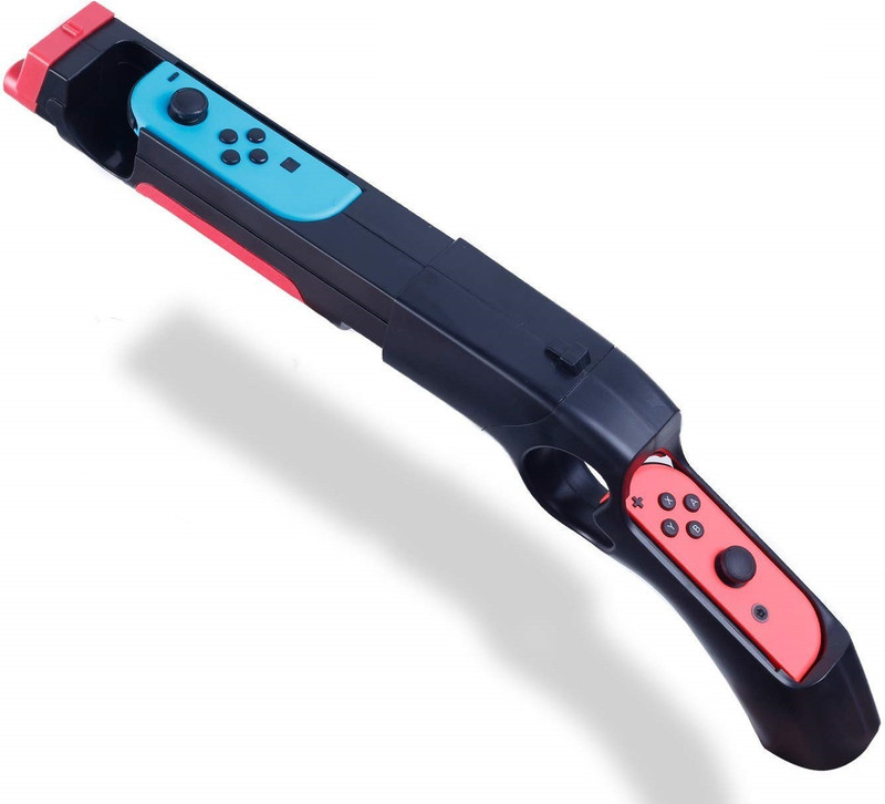 24x7eMall Game Gun Compatible with Nintendo Switch for Remote Shooting(Black)