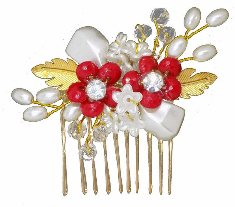 Buy leysin Flower Hair Juda Pin Accessories for Women and girls/ juda  Styling pins Red, Pack 1 Hair Clip(Red) Online at desertcartAruba