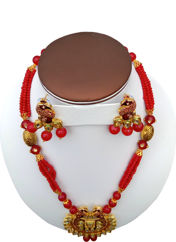 tani exclusive Alloy Jewel Set(Red)
