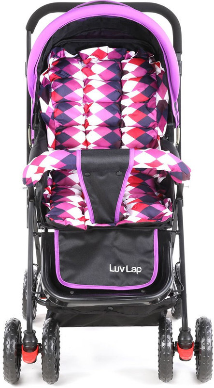 LuvLap Sunshine Baby Stroller - Purple Checks Stroller(3, Purple)