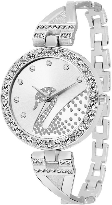 hensicreation Analogue Exclusive Silver Peacock Diamond Watch Analog Watch  - For Women