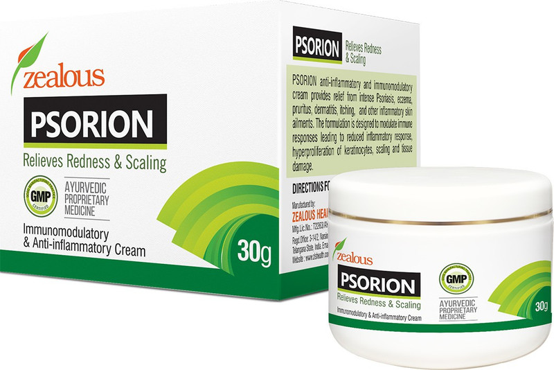 zealous health PSORIASIS CREAM for itchy and scaling skin(30 g)