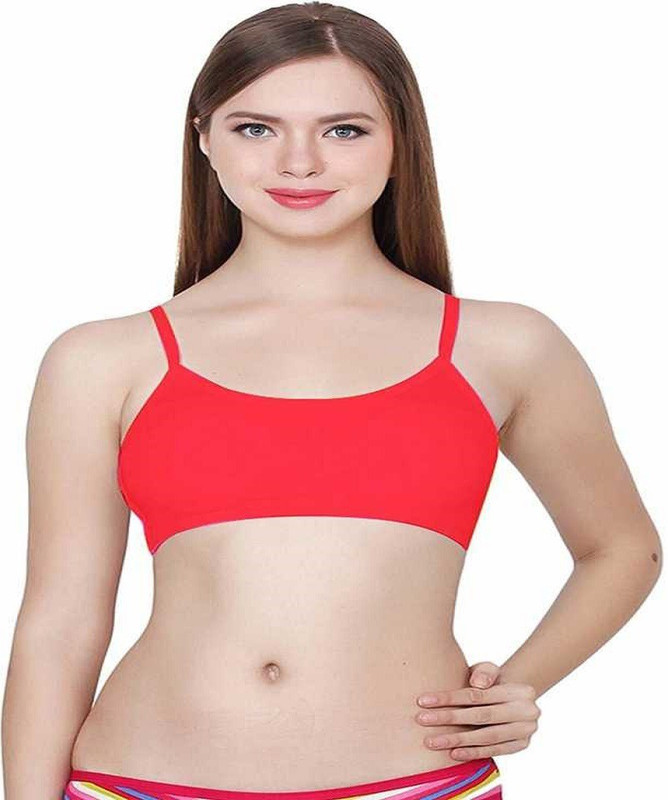 pranidh bySexy Green Brallette Bra BRALLEETE BRA 6 STRAP Girls, Women Bralette Lightly Padded Bra(Red)