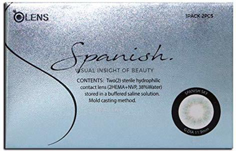 photo Contact Solution In Spanish o lens spanish real sky coloured contact lens monthly 1 25 colored contact lenses pack of 1