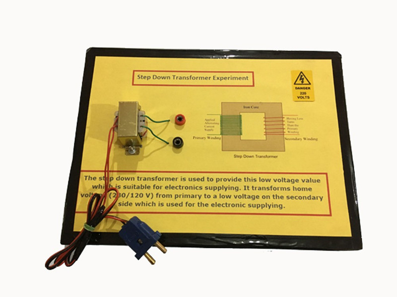 project hub Step Down Transformer Experiment (Base-hardboard) Educational Electronic Hobby Kit