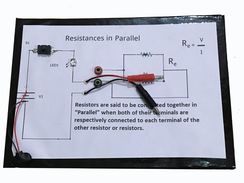 project hub Resistances in Parallel Physics Project(Base-cardboard) Educational Electronic Hobby Kit
