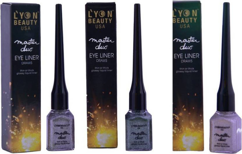 lyon beauty Beauty Eye Liner 60 ml (Multi Color) 180 ml(black)
