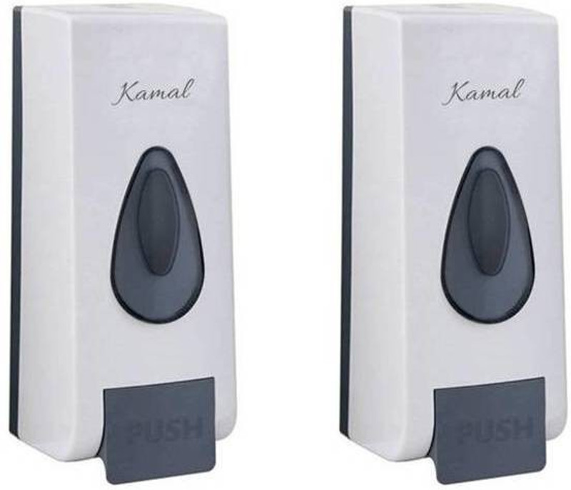 Kamal DuraFit White (Set of 2) 350 ml Soap, Shampoo Dispenser(White) Kamal DuraFit White (Set of 2) 350 ml Soap, Shampoo Dispenser(White)