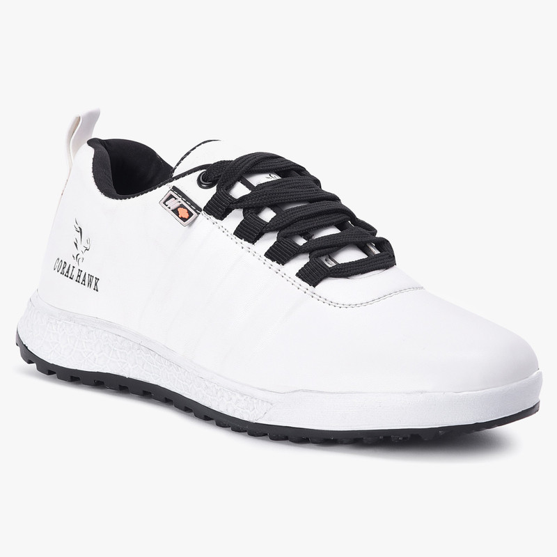 coralhawk coralhawk quality white sneakers,sport shoes,walking shoes for men -8 UK Sneakers For Men(White)