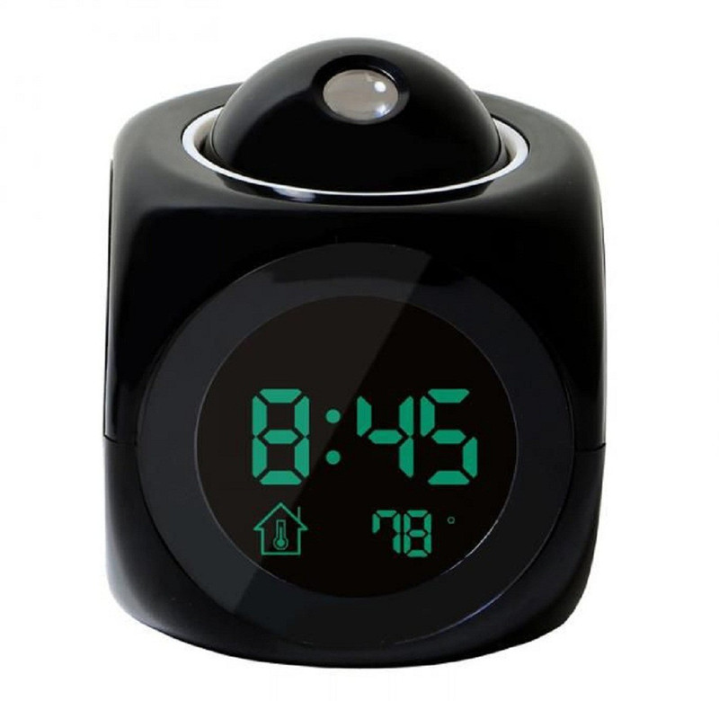 ledzz Digital Jet Black Alarm Clock