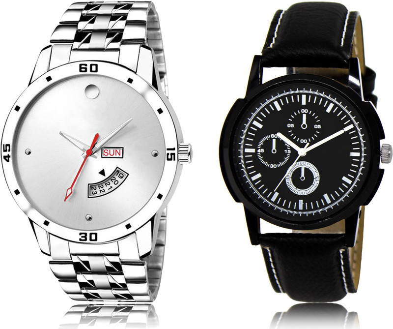 brahmani sales LR103-LR13 New Latest Designer Combo of 2 Analog Watch  - For Men
