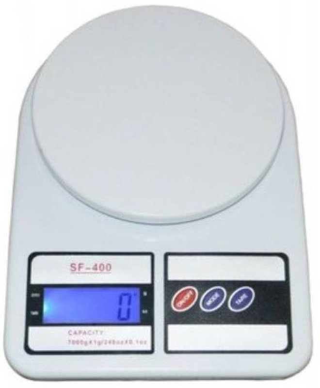 sajani 10kg Digital Kitchen Weight Scale Weighing Scale (White) Weighing Scale(white)