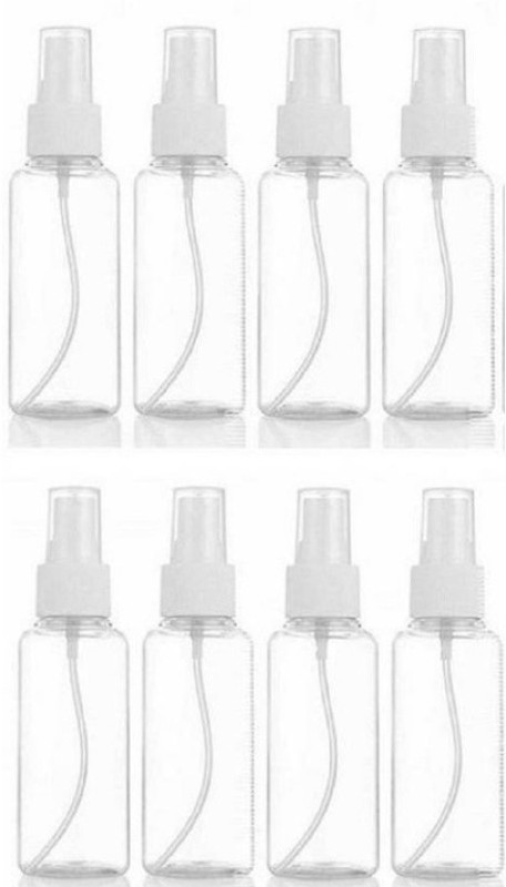 KITCHENGRAM Spray bottle (Clear, Pack of 8) 100 ml Bottle(Pack of 8, Clear)