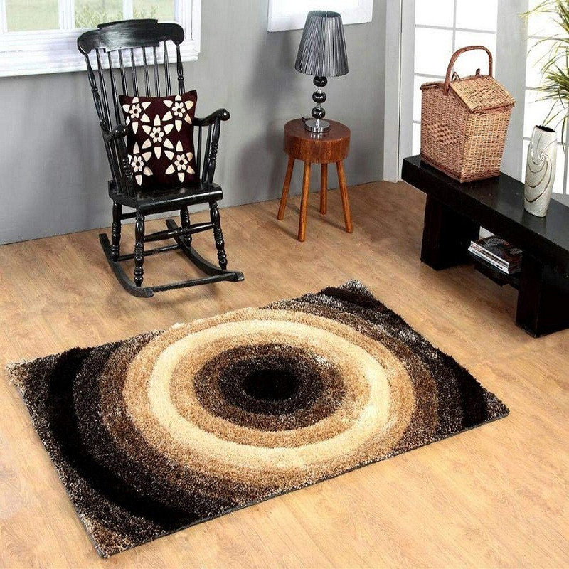 selective Brown Polyester Area Rug(91.44 cm  X 152.4 cm)
