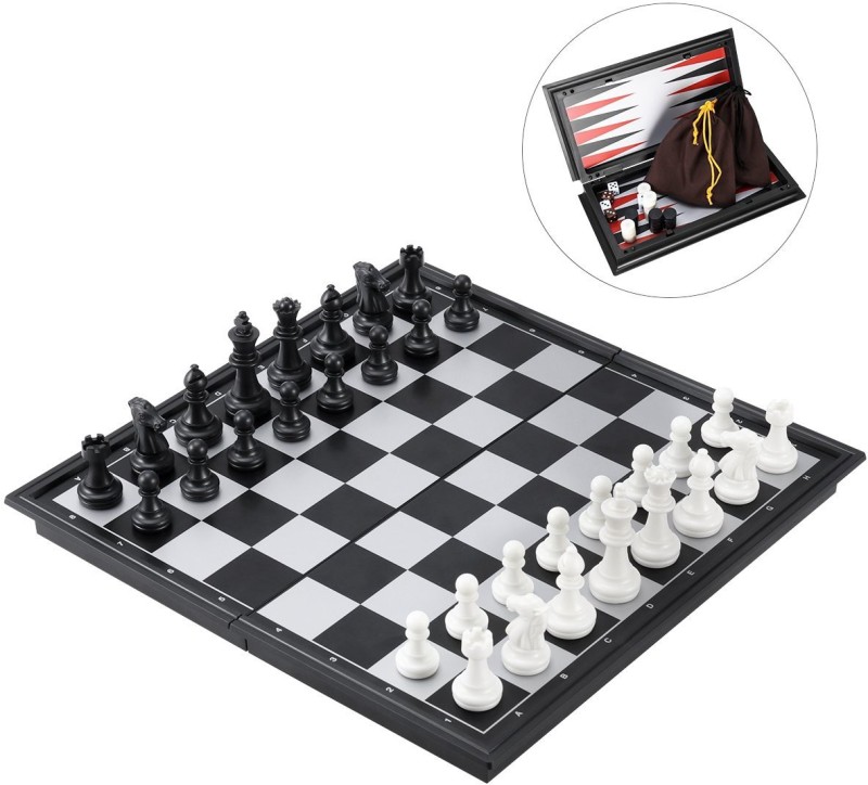 Miss & Chief Magnetic Travel Chess Set Board Game