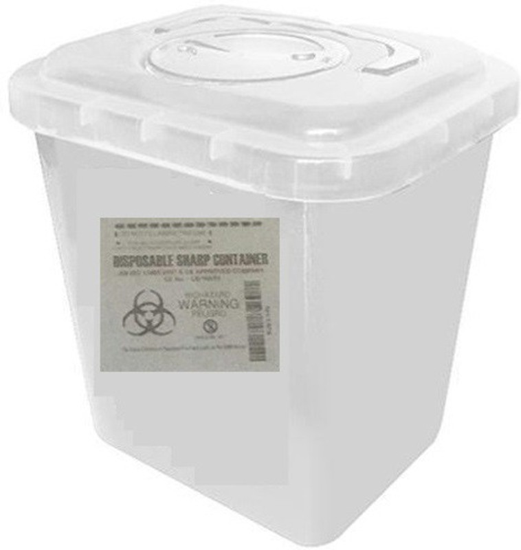 sharp container  - 5 L Plastic Utility Box(White)