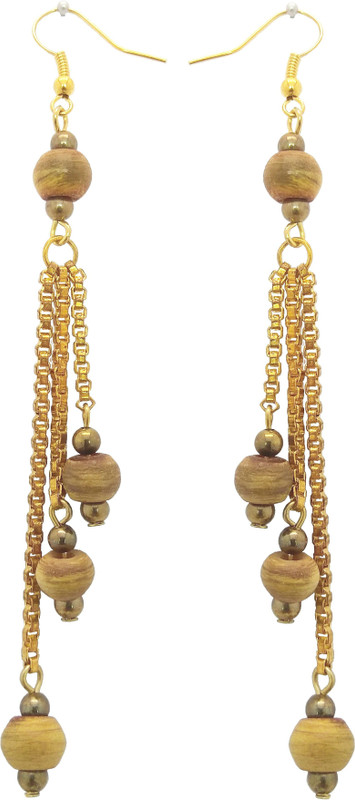 abhisu antique jewellery Earrings for women stylish created by abhisu antique jewellery Wood, Copper, Brass Tassel Earring