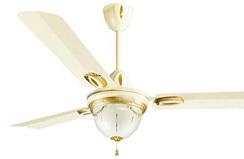 khaitan Flamingo 48-Inch 1200mm Ceiling Fan Ivory 3 Blade Ceiling Fan(Blue, Pack of 1)
