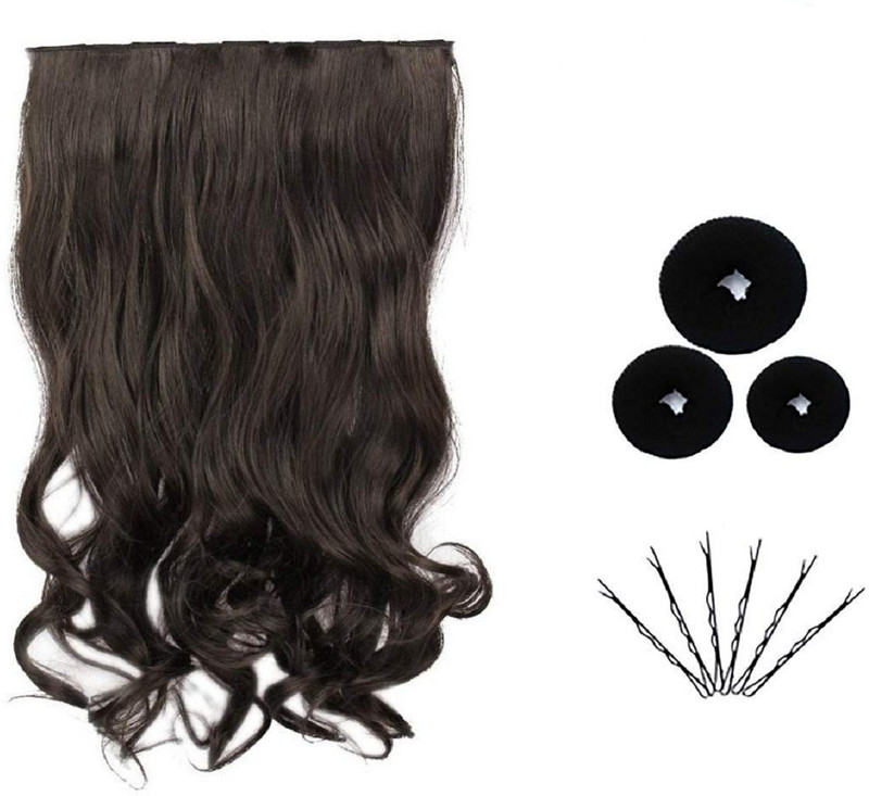 glan Synthetic  Extensions For Women Look Like Real  Use For Wedding Parties And For Casual Wear , Pack 1 Hair Extension
