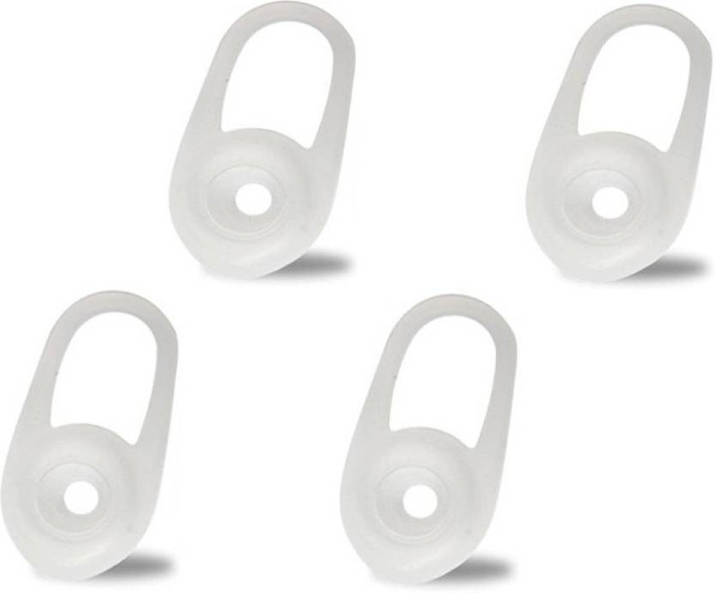 somapa Bluetooth earbuds Soft Silicone Bud In (Pack of 4, White) In The Ear Headphone Cushion(Pack of 4, White)