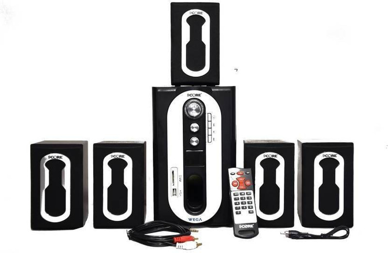9 core HT-WEGA 1007 SOUND 5.1 HOME THEATER Bluetooth Home Theatre(Black, 5.1 Channel)
