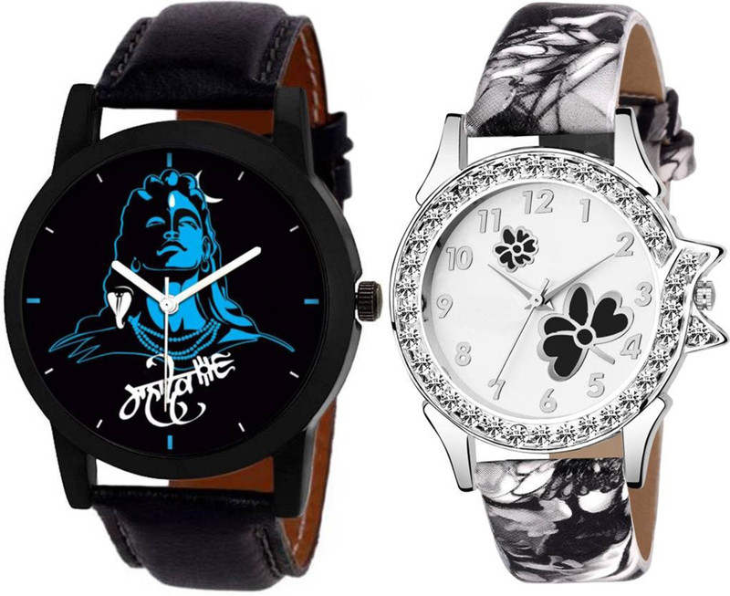 us chopda New Best Combo Pack Arrival Diamond Designer Multicolor Leather Belt Watch For Boys & Girls NW-304 watch Analog Watch  - For Men & Women