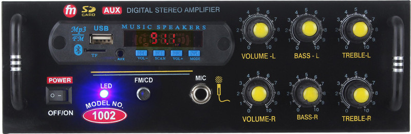 Gadget Deals 1002BT BLUETOOTH USB AUX 160 W AV Control Amplifier(Black)