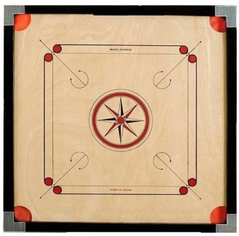 manibell carrom board 32 inch Carrom Board(Brown)
