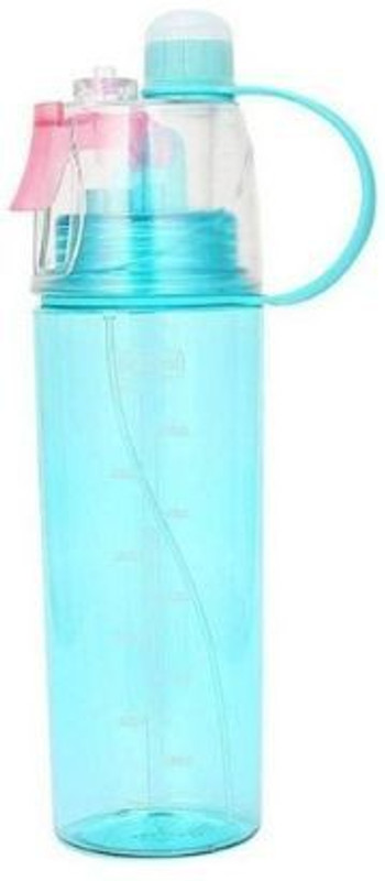 pgtreding Spray Water Bottle For Sports Outdoor Cycling Sports Gym Drinking bottle 600 ml Bottle(Pack of 1, Multicolor)