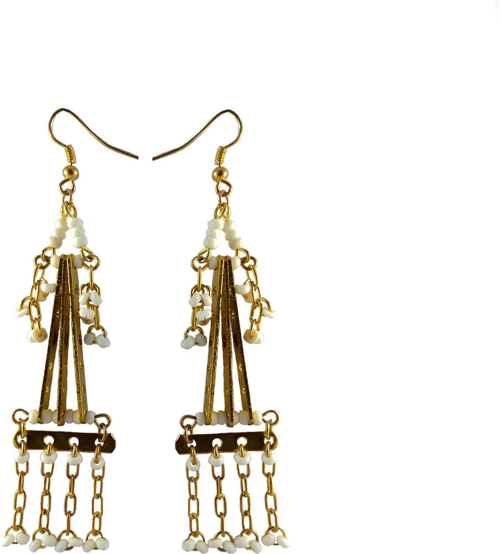 abhisu antique jewellery Abhisu Hand Made Pearl earrings created by abhisu antique jewellery Pearl Copper, Brass, Plastic Tassel Earring